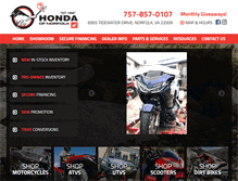 Tablet Screenshot of hondaofnorfolk.net